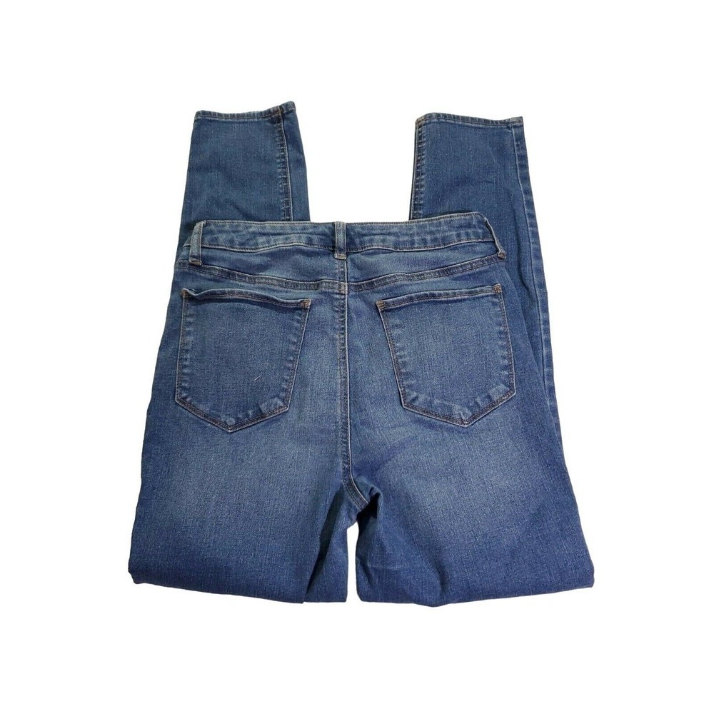 Tinseltown Jeans Size 5/27 Juniors Blue Medium Wash Mid Rise Skinny‎ Leg Denim